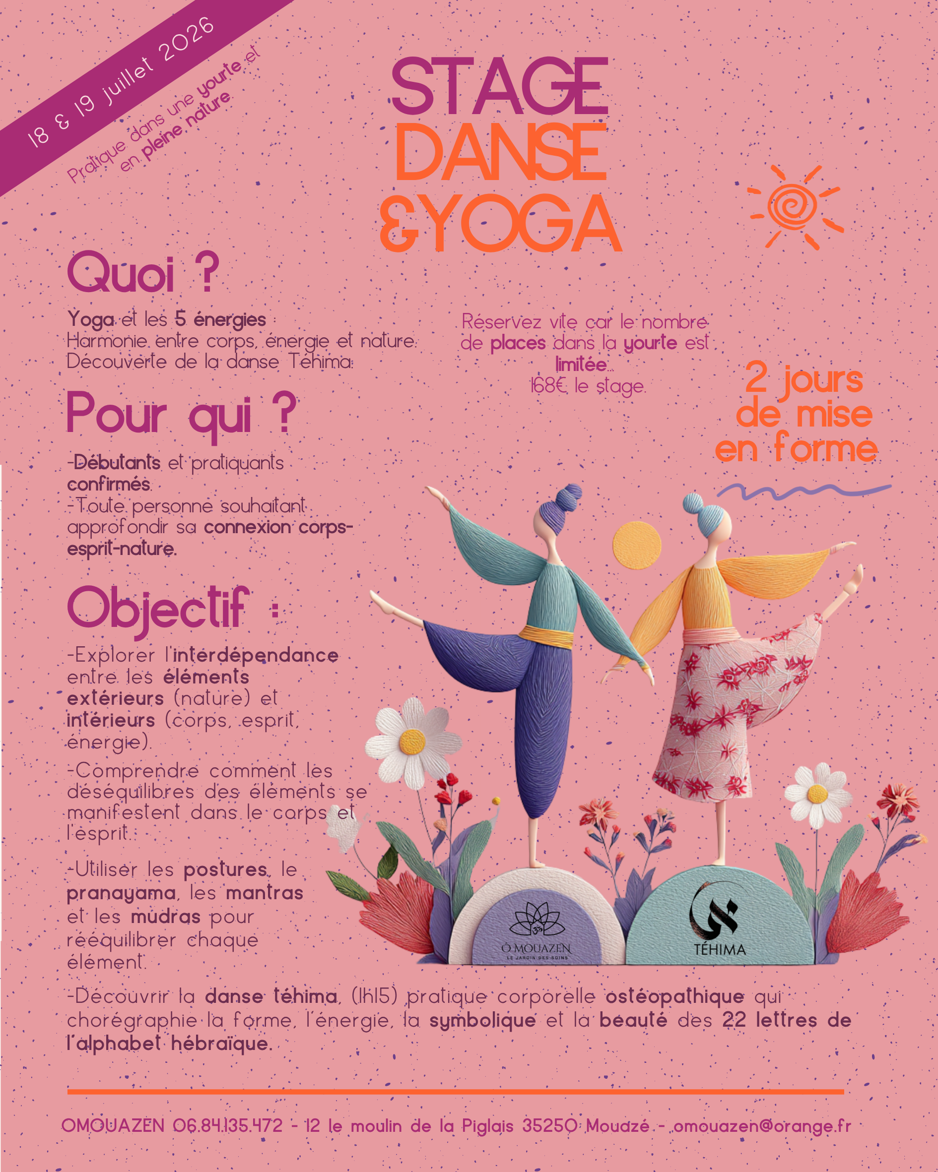 yoga danse stage été